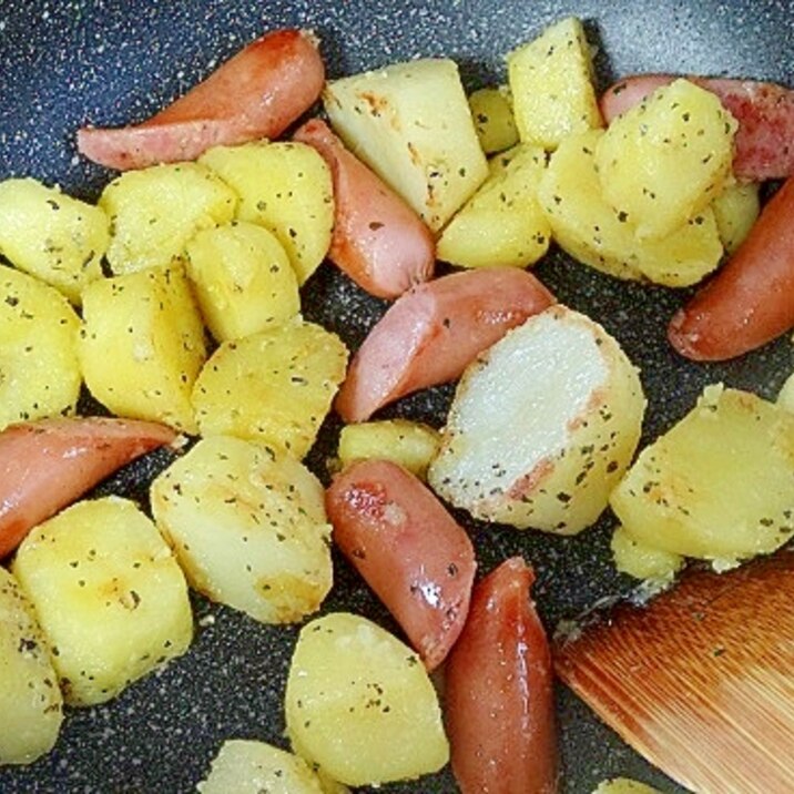 うちのおかず「バジル風味のジャーマンポテト」